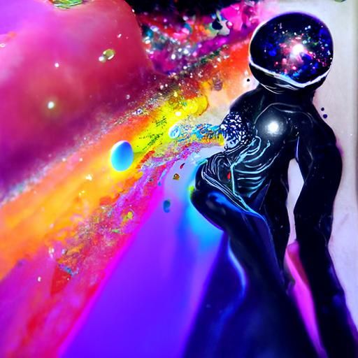 Holographic Cosmic Universe Illustration in 8k