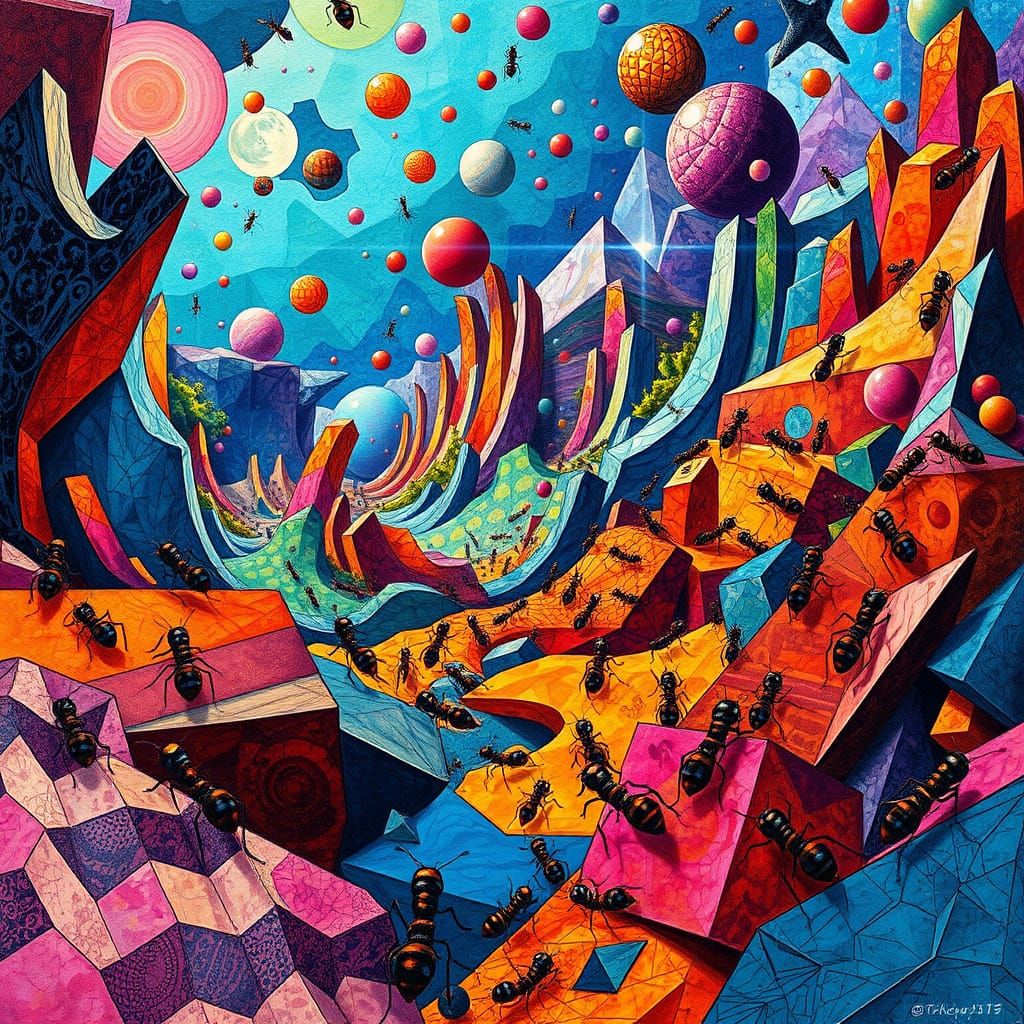 Surreal Dreamscapes in Vibrant Complementary Colors