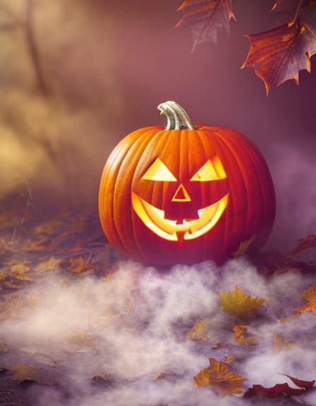 Steampunk Jack-o-Lantern with Gears and Cogs