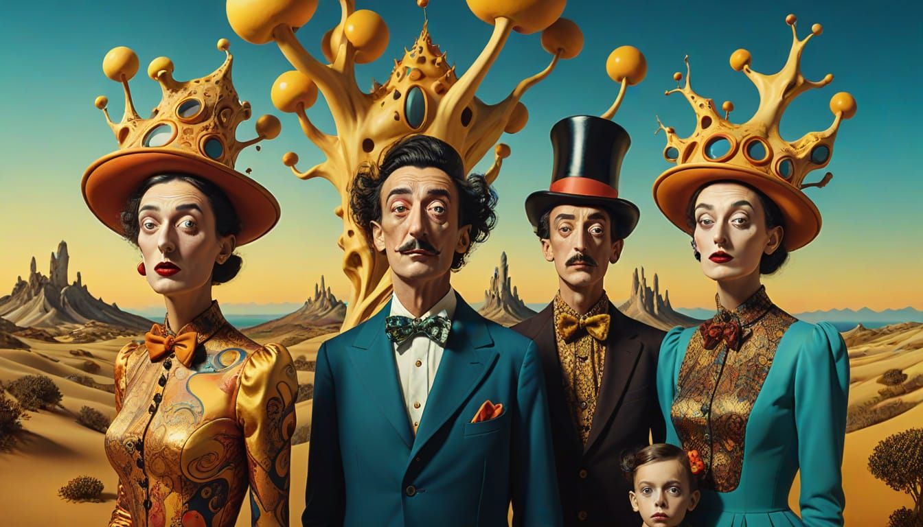 Dysfunctional Family in a Surrealist Dreamscape