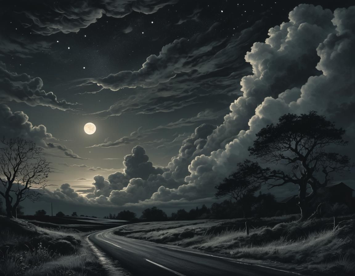 Evening Love Song: Intricate Ornamental Cloudscape