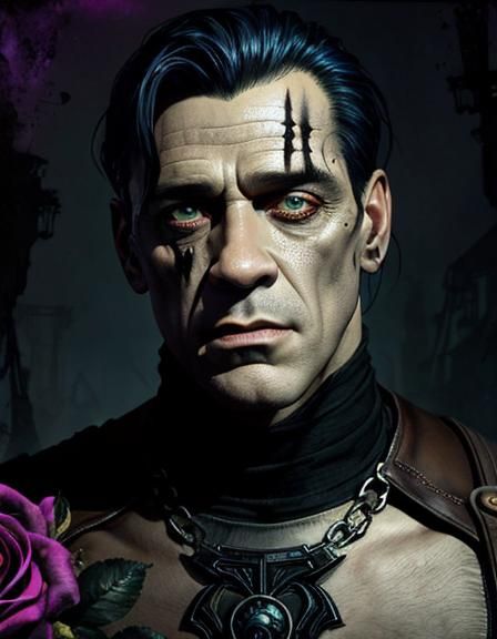 vintage ;; young chiseled faced, cold eyed Till Lindemann as...