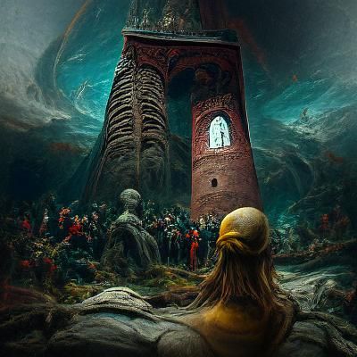 Hourglass World: A Gustave Doré Inspired Tower