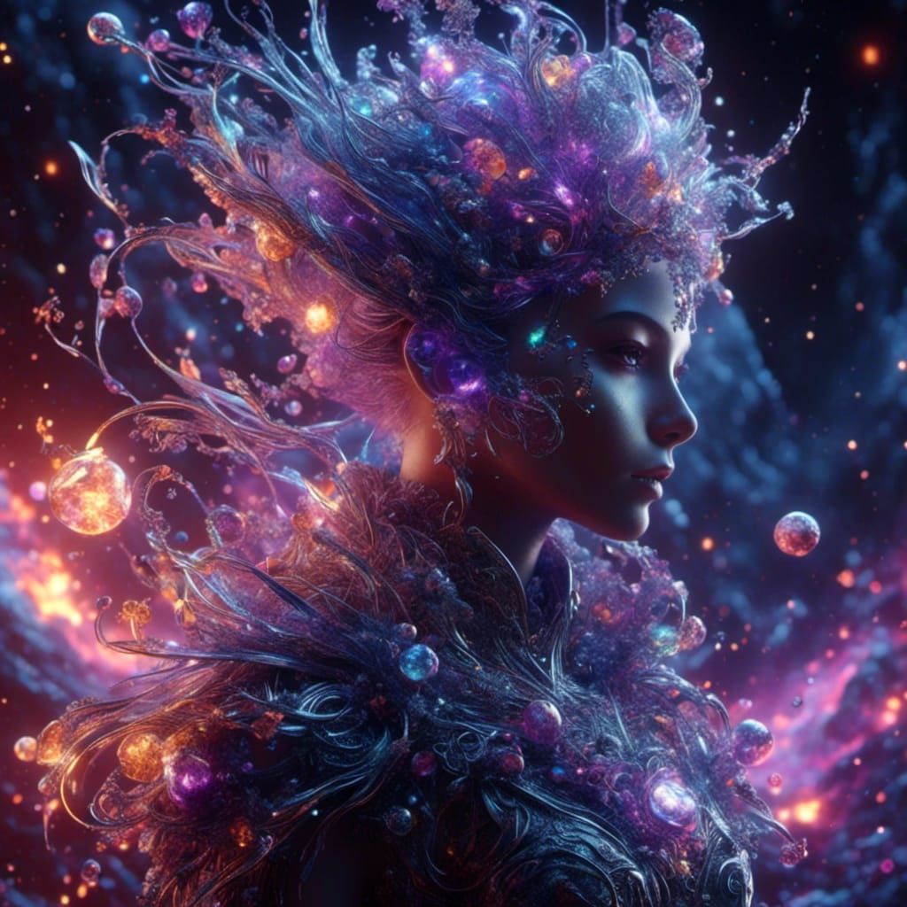 "<lora:Crystal Ribbons:1.0> <lora:eye:1.0> ""Miniature neon ...