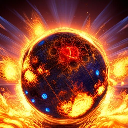 Fiery Dark Fantasy Art in Unreal Engine Style