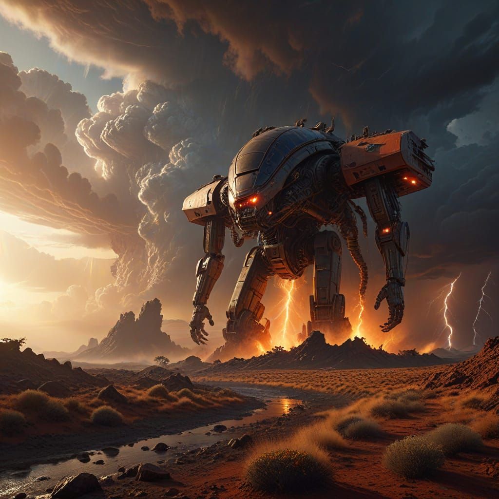 Epic Sci-Fi Terraforming Machine on Alien World