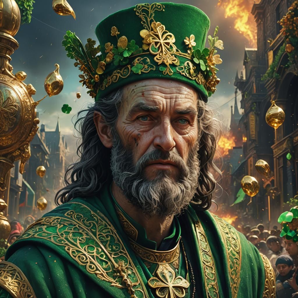 Epic Saint Patrick Digital Matte Painting