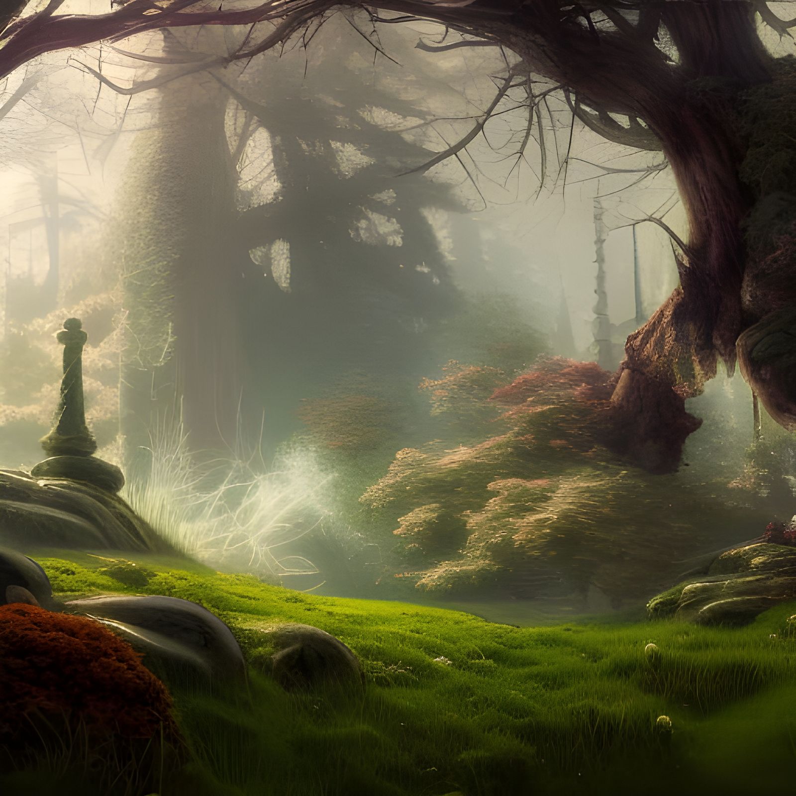 D&D Feywild, Druid Grove, Fantasy Landscape