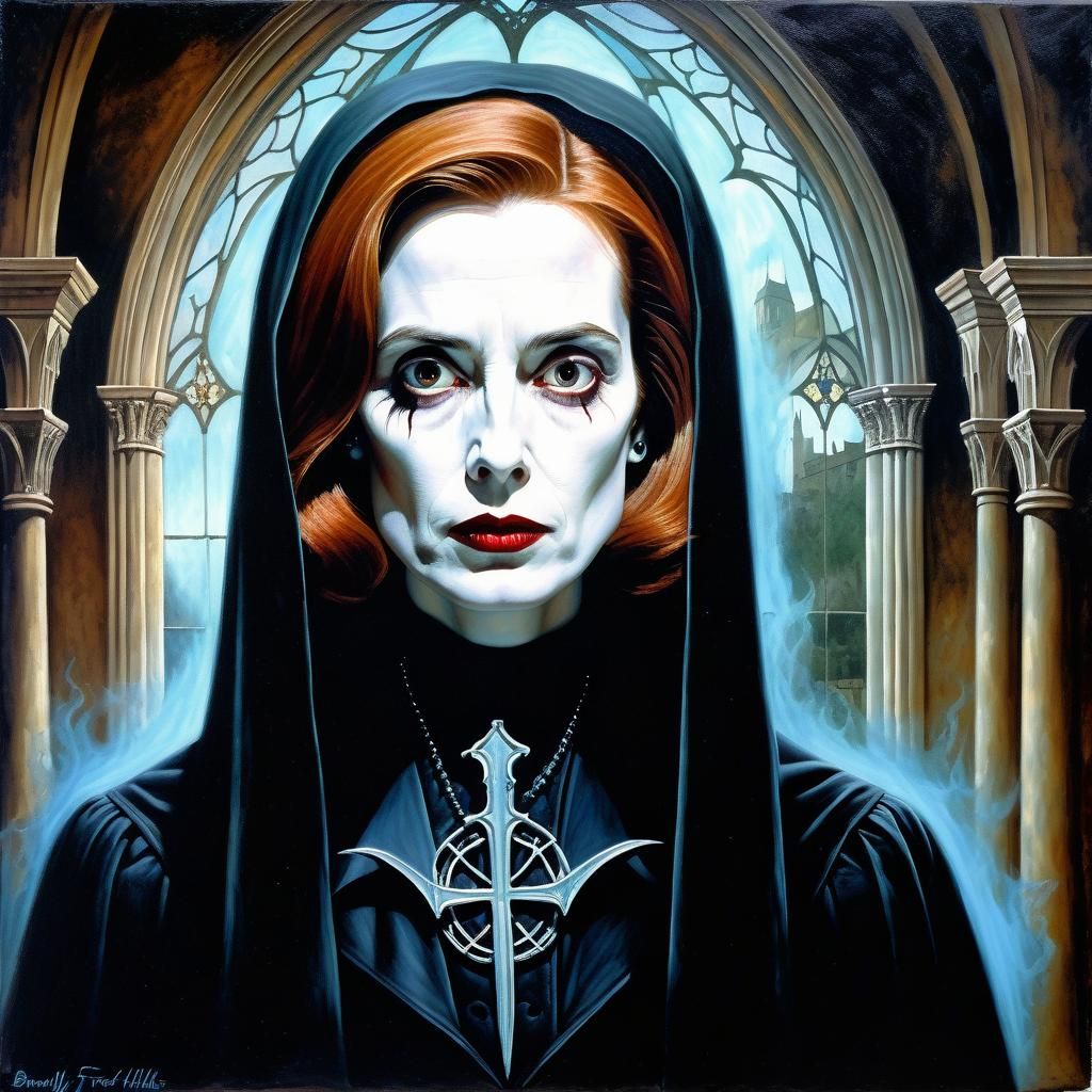 portrait, ((GOTHIC VAMPIRE GHOST)) Dana Katherine Scully, Be...