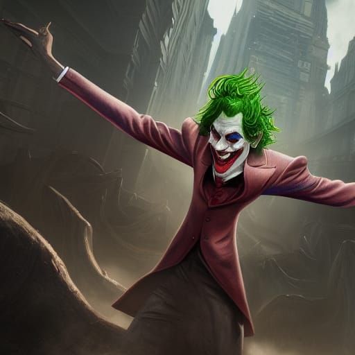 Detailed Matte Painting of the Joker