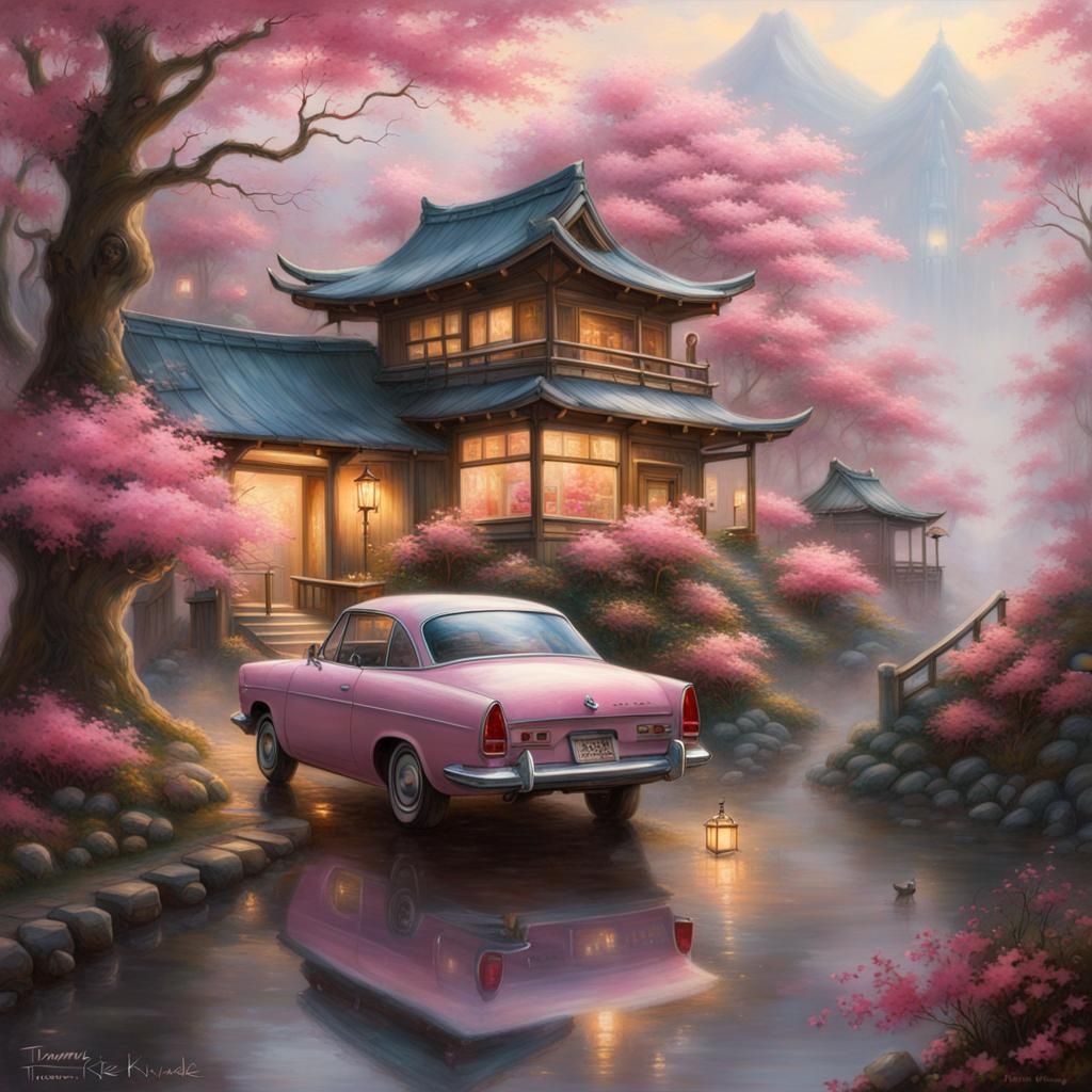 Japanese Home with Classic Cars and Pokemon