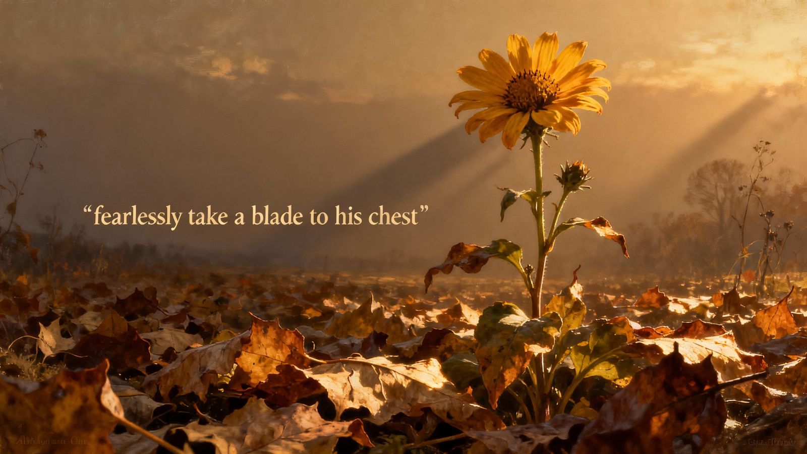 Resilient Jerusalem Artichoke Blooms in Autumn Matte Paintin...