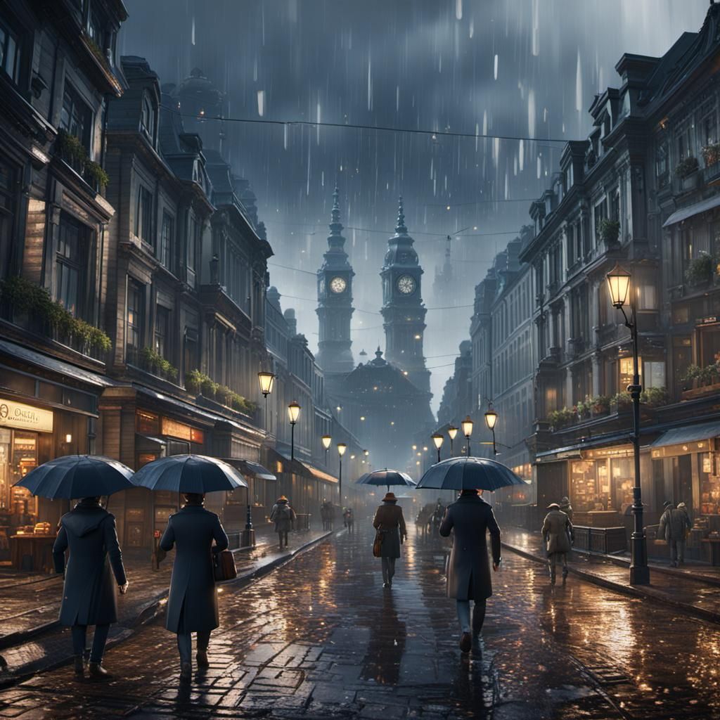 Rainy day in Brussels