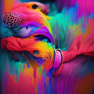 Abstract AI-Generated Color Spectrum