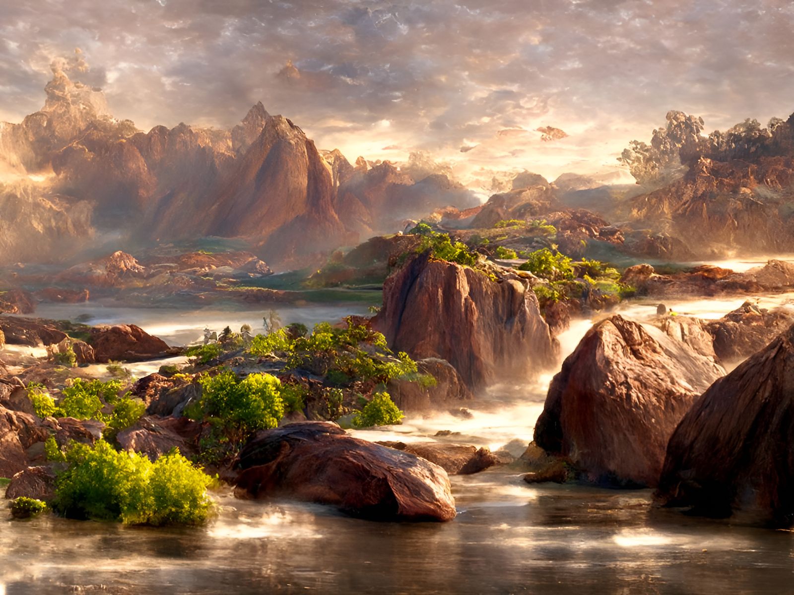 Lagoon of the Mangoky River, Madagascar