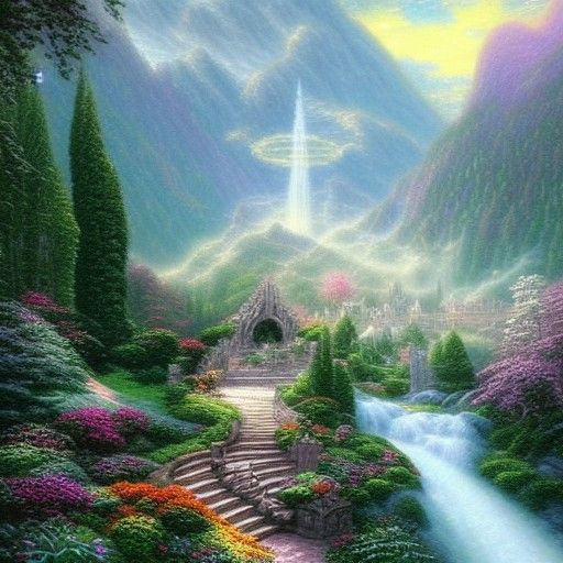 Ethereal Fantasy Image of Elrond of Rivendell