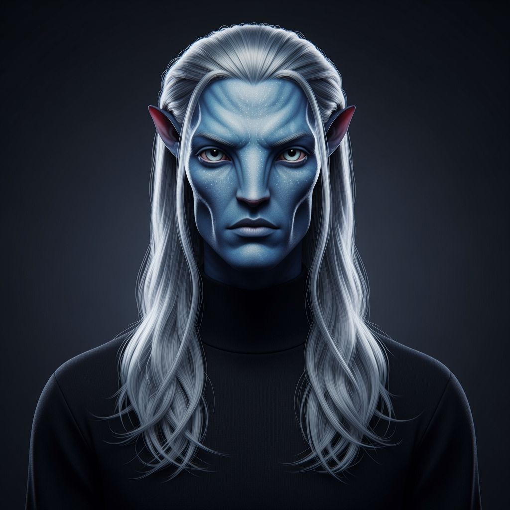 AI Generated Male Humanoid Alien