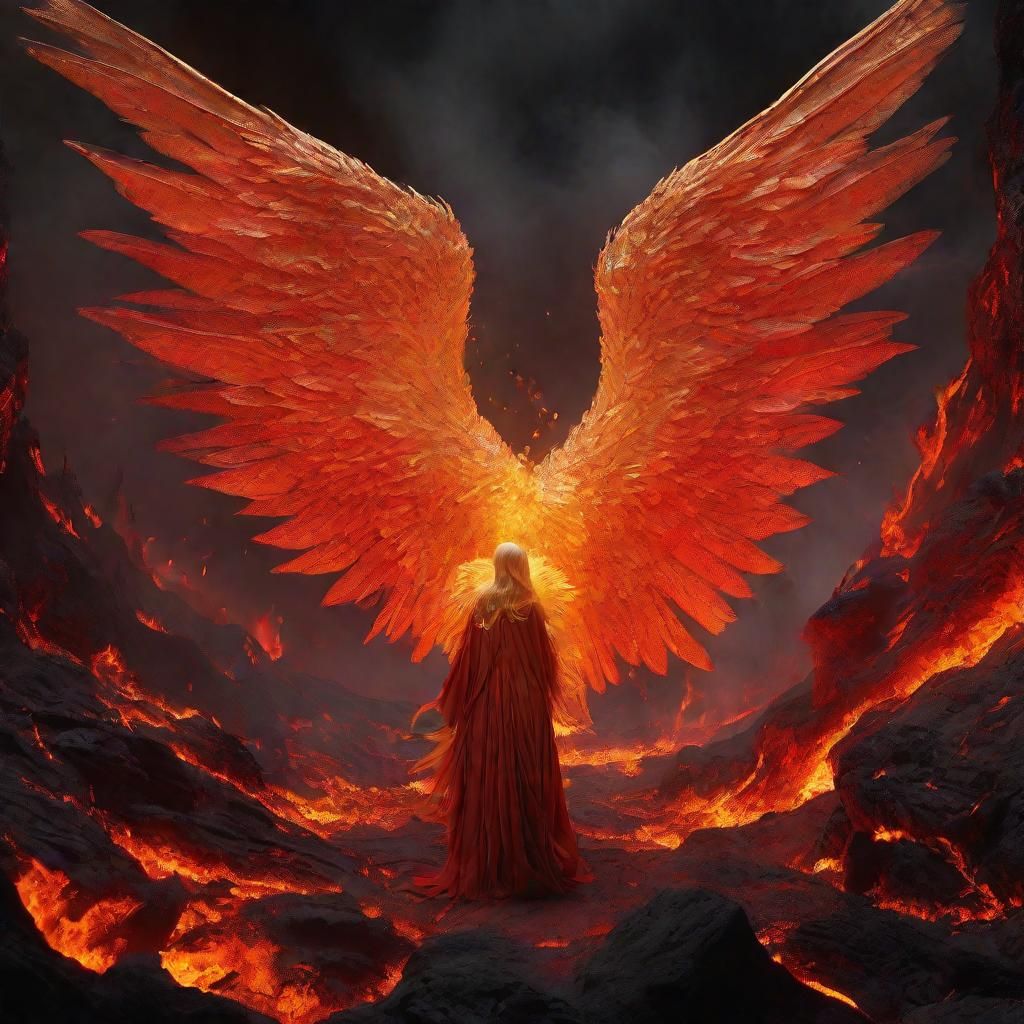 a small child with delicate, translucent wings personificati...