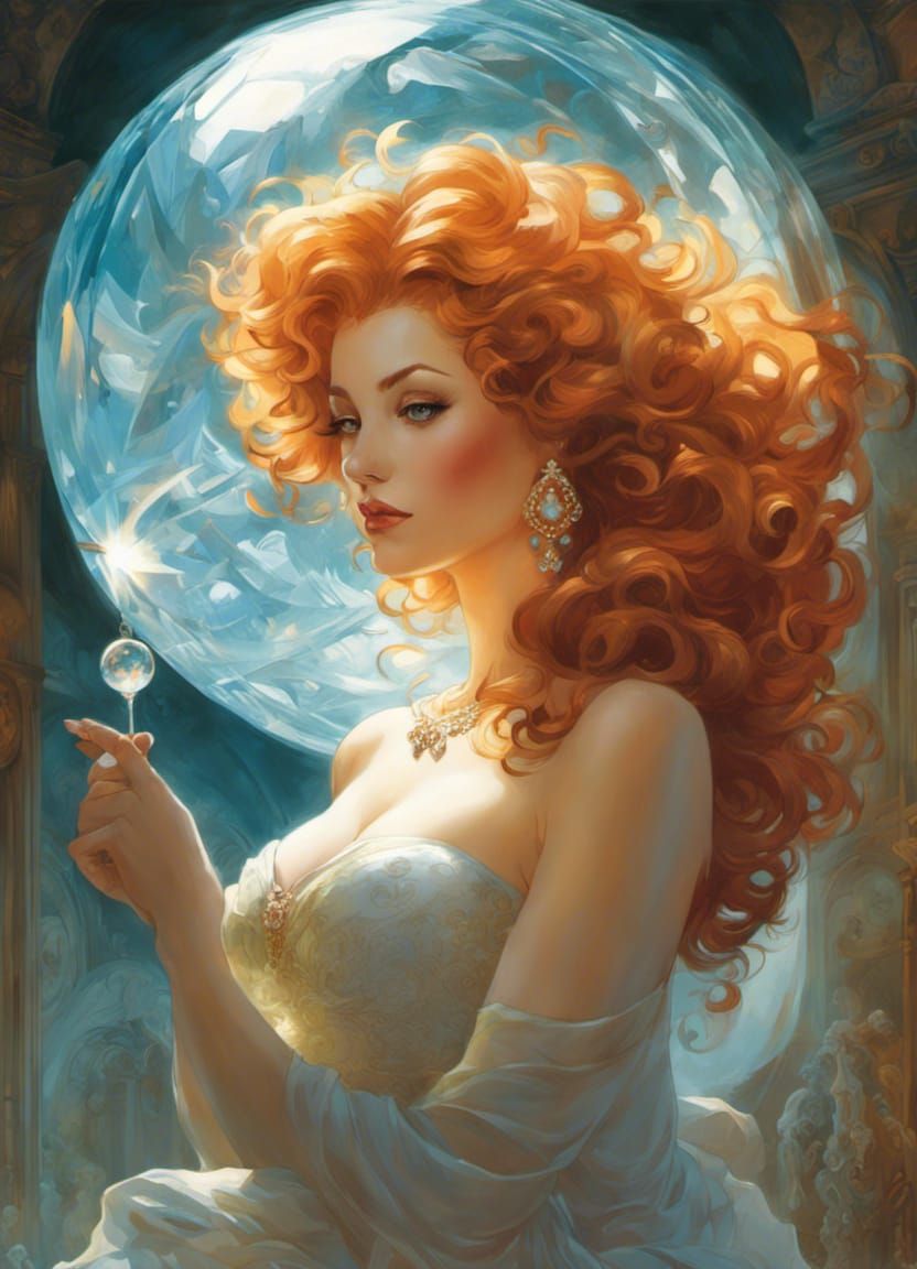 Crystal Enchantress Pin-Up Art