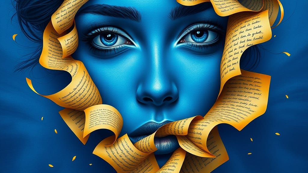 Optical Illusion: Golden Woman of Love Poems