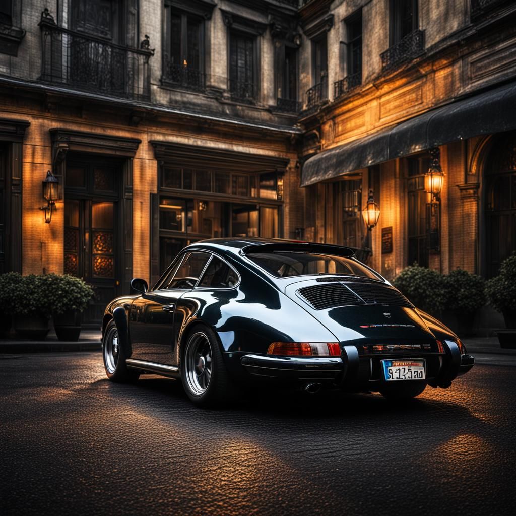 Hyperrealistic Porsche with Intricate Details in HDR