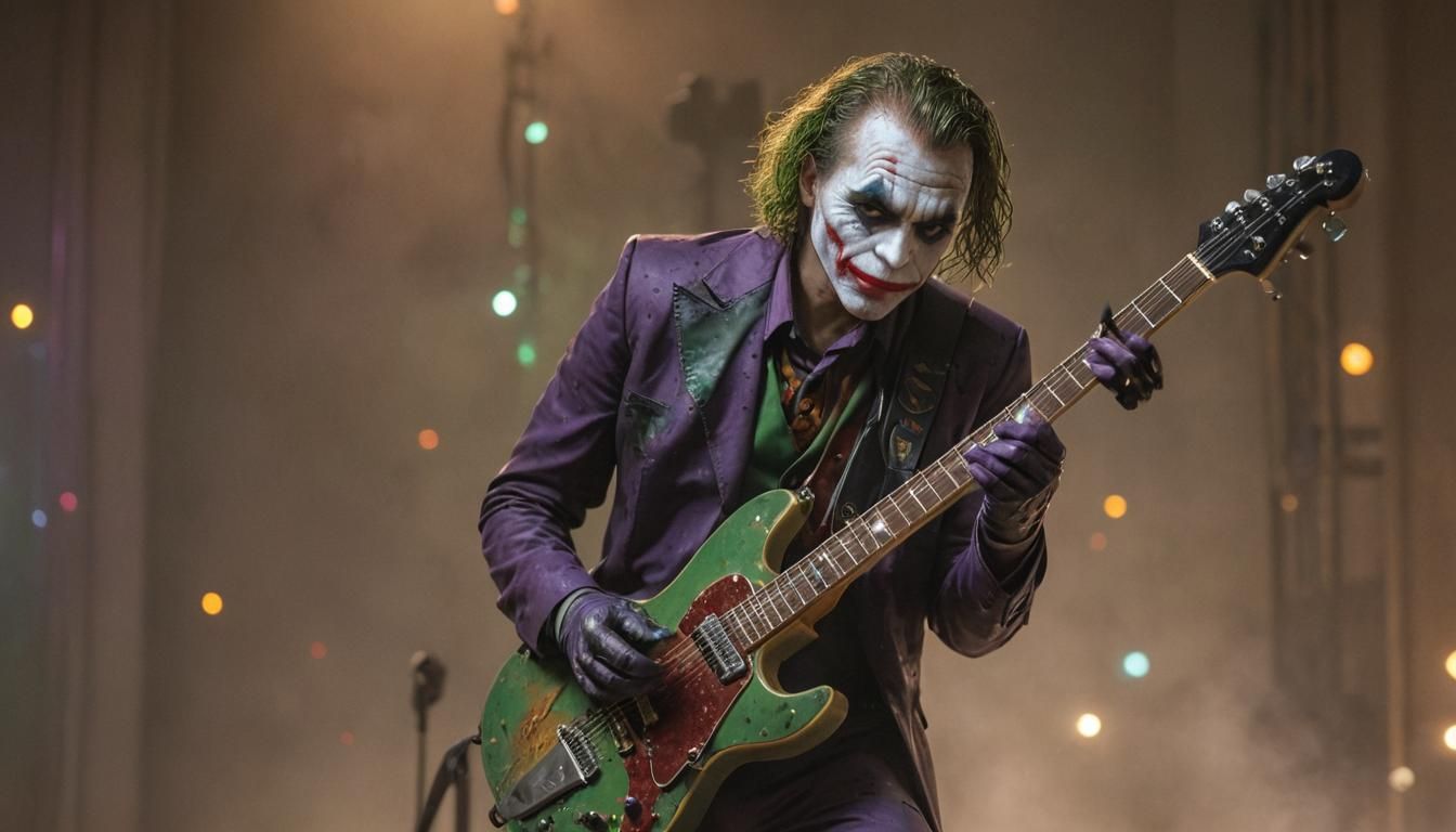 Hyperrealistic Joker Plays Guitar on Batman