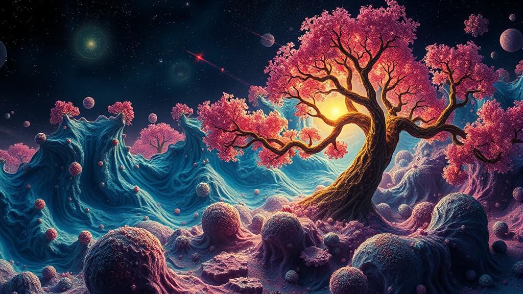 Utopic Spring: Chromatic Fractal Synthbrain Formations