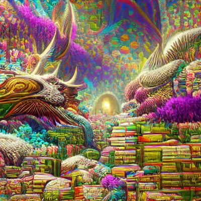 Psychedelic Fantasy Barnes & Noble in 8K