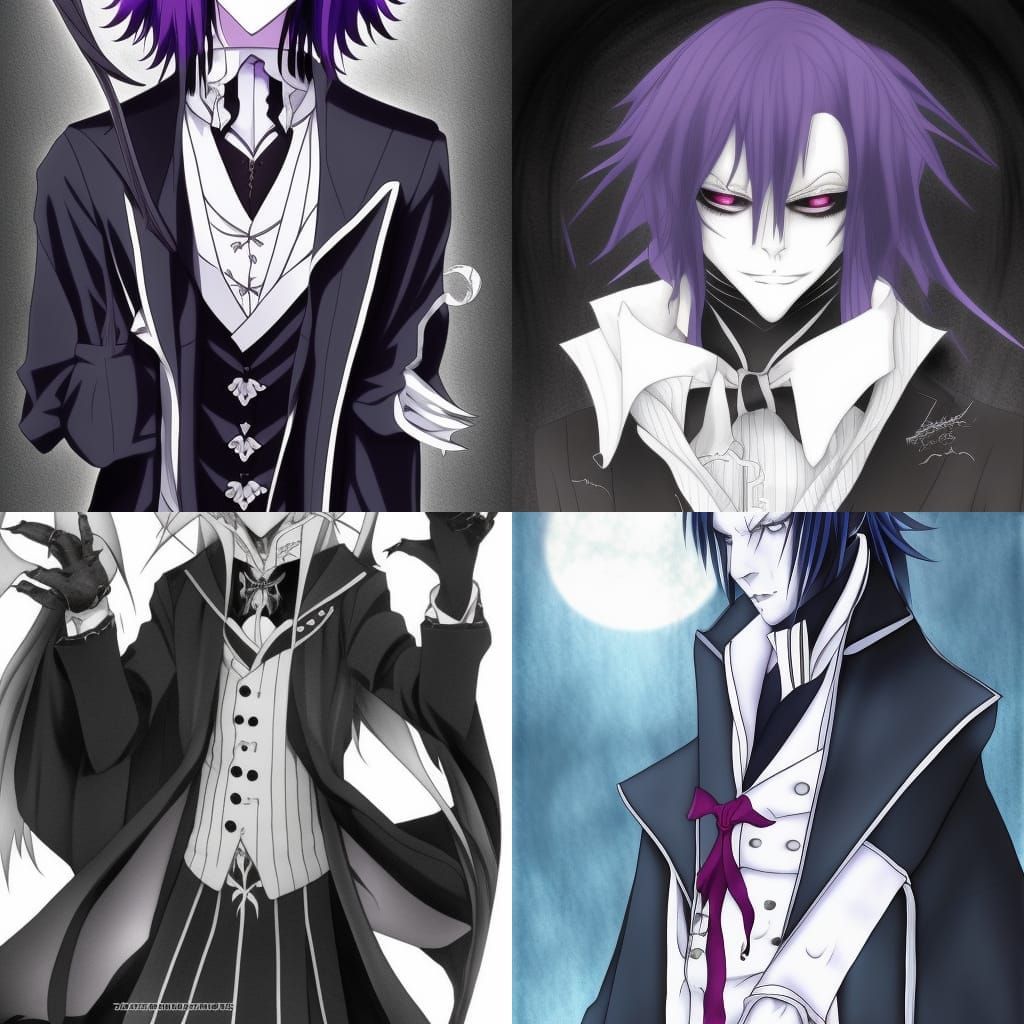 Black Butler's Undertaker in Anime Key Visual Style