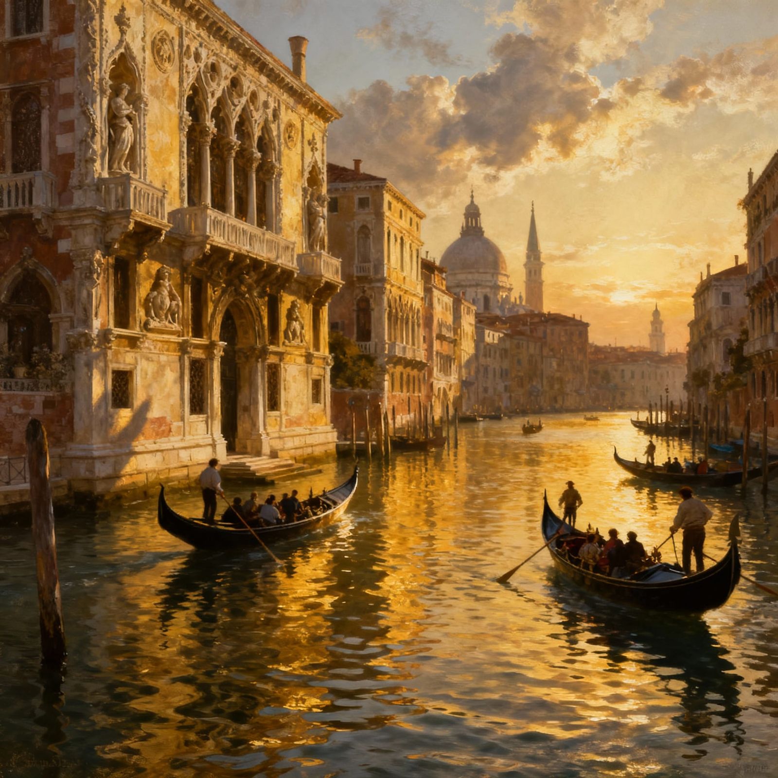 Venice Grandeur: Golden Hour Cinematic Lighting