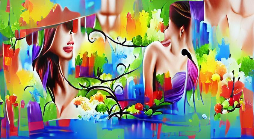 AI Image of Two Figures Side-by-Side