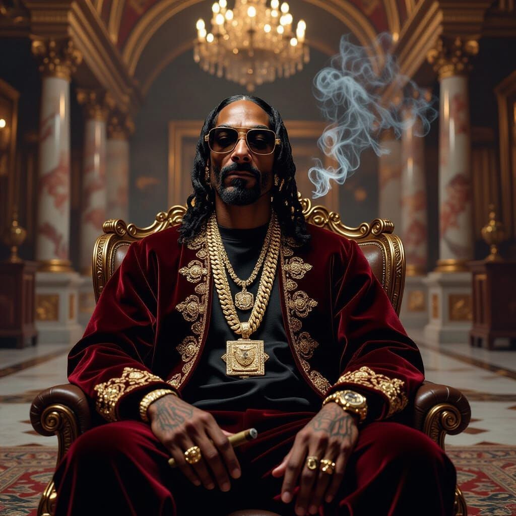Snoop Dogg as Renaissance Nobleman, Rembrandt Style