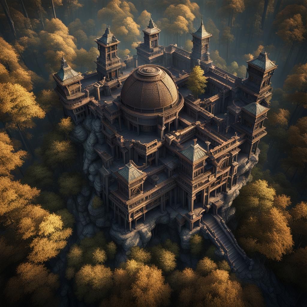 Fantastical Forest Arcanium in Detailed Matte Painting