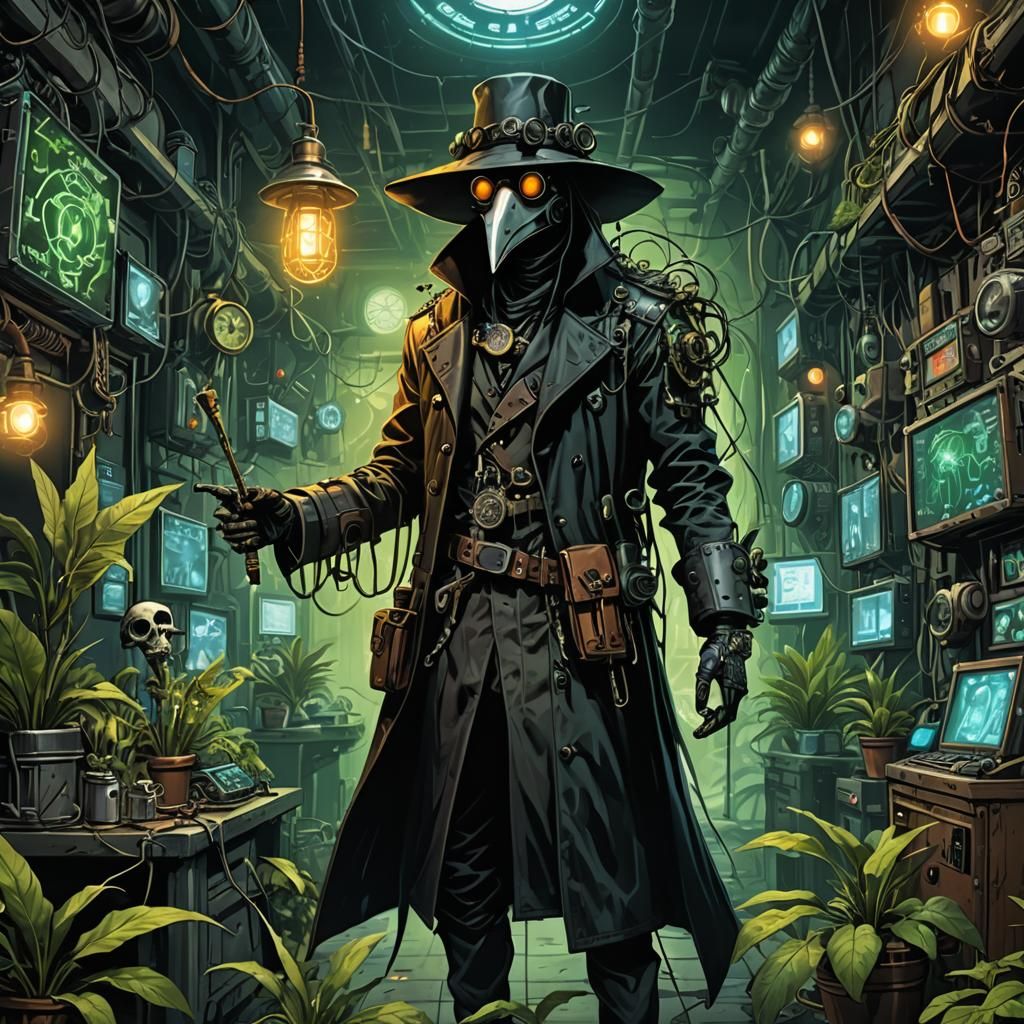 Biopunk Plague Doctor