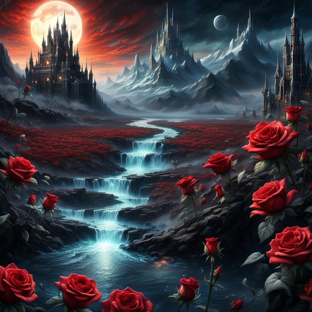 Werewolves and Vampires Clash in Mystical Landscape