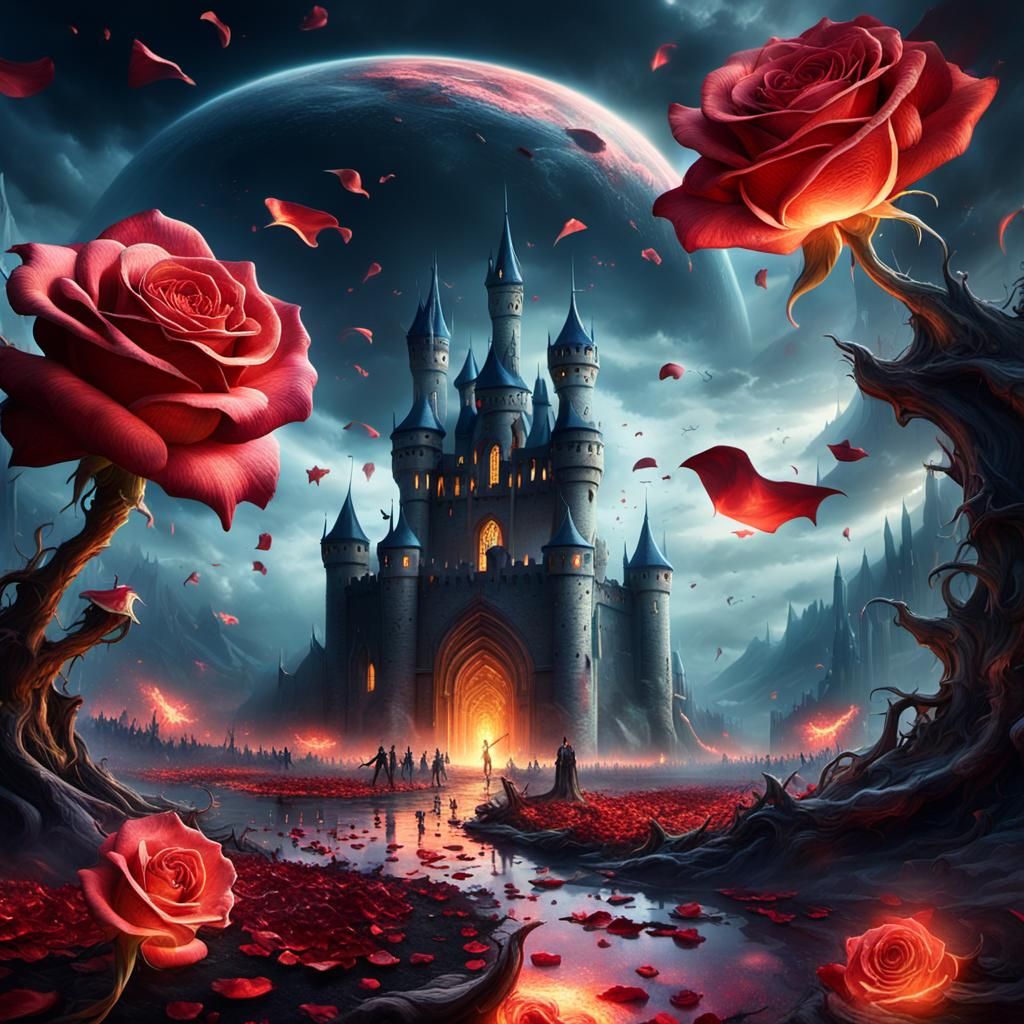 Werewolves and Vampires Clash in Surrealist Dreamscape