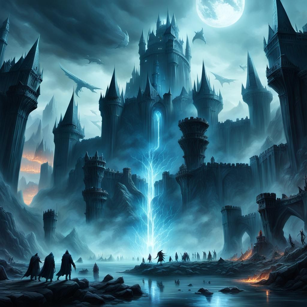 Werewolves and Vampires Clash in Surreal Fantasy Battle