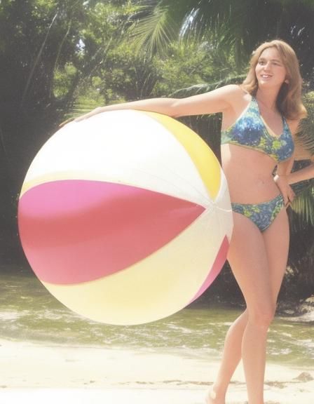 Catherine Bach Portrait in 1970s Pop Art Style