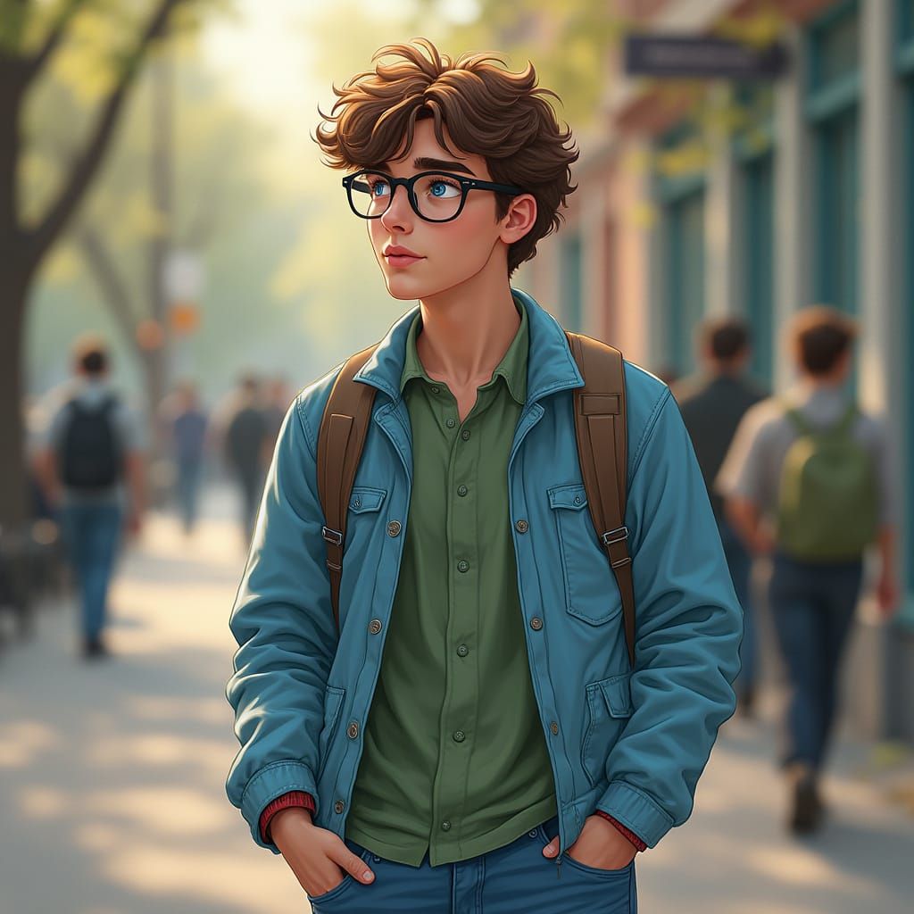 Hyper-Realistic Portrait with Atmospheric Lighting