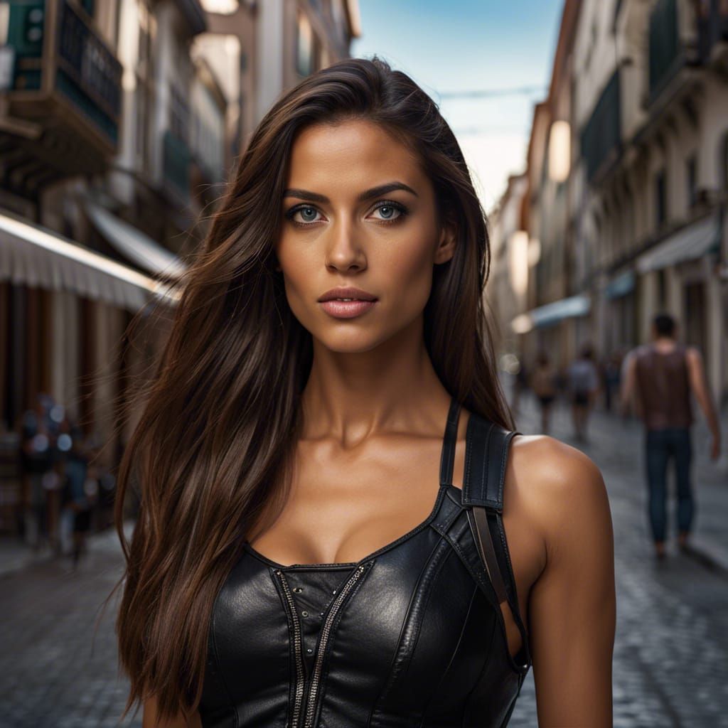 Leather clad vixen II