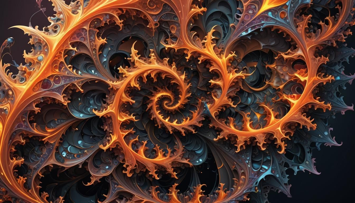 Mesmerizing Fractal Art in Low-Poly 3D Rendering
