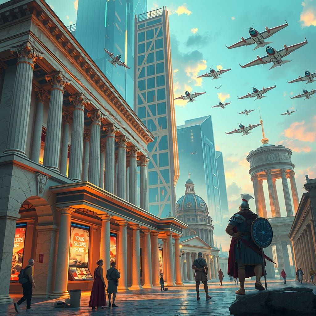 Futuristic Rome: Cyberpunk Meets Ancient Empire