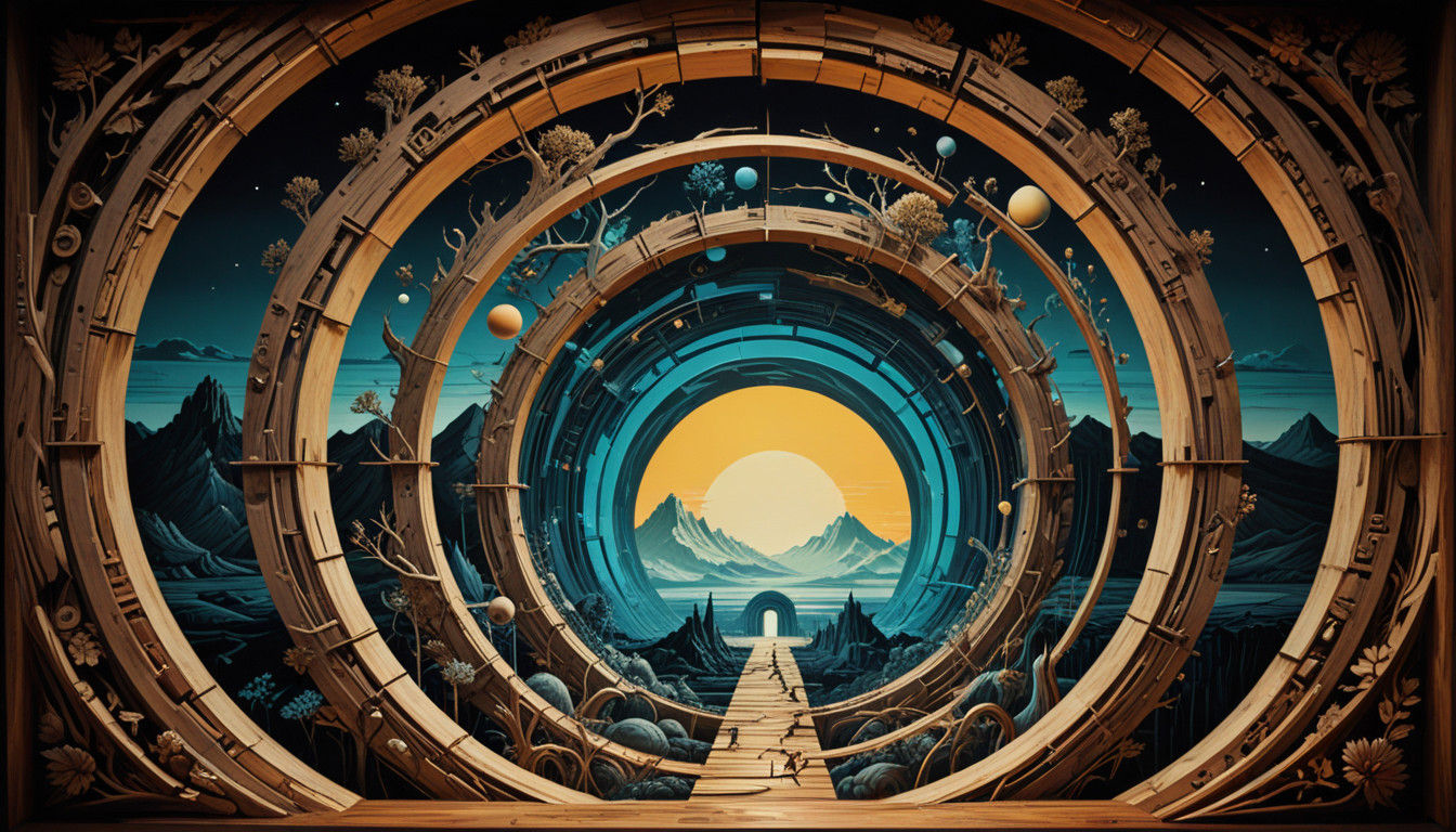Synthetist Surrealistic Portals Reveal Hidden Mindscape