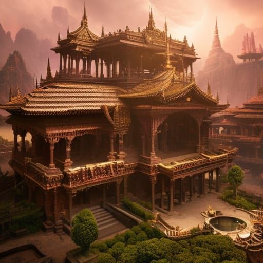 Fantasy Family with Etheric Energy in Pink Shadows