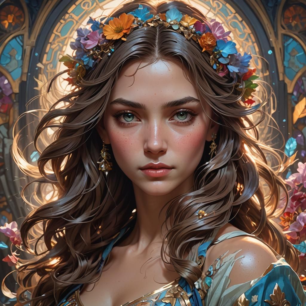 Hyperdetailed Portrait with Dynamic Lighting in 8K