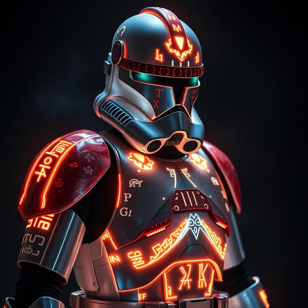 Prismatic Clone Trooper Etched in Light