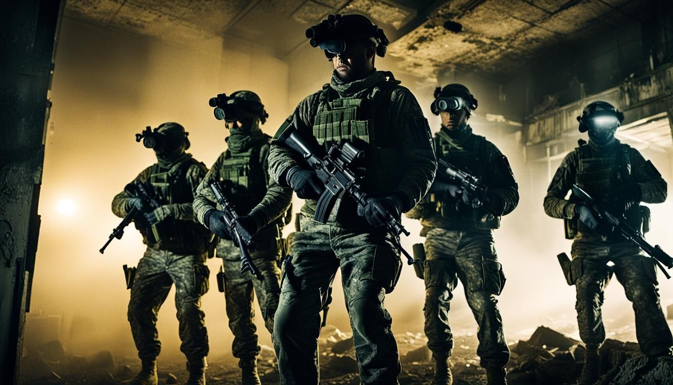 Tactical Team Prepares to Breach Building