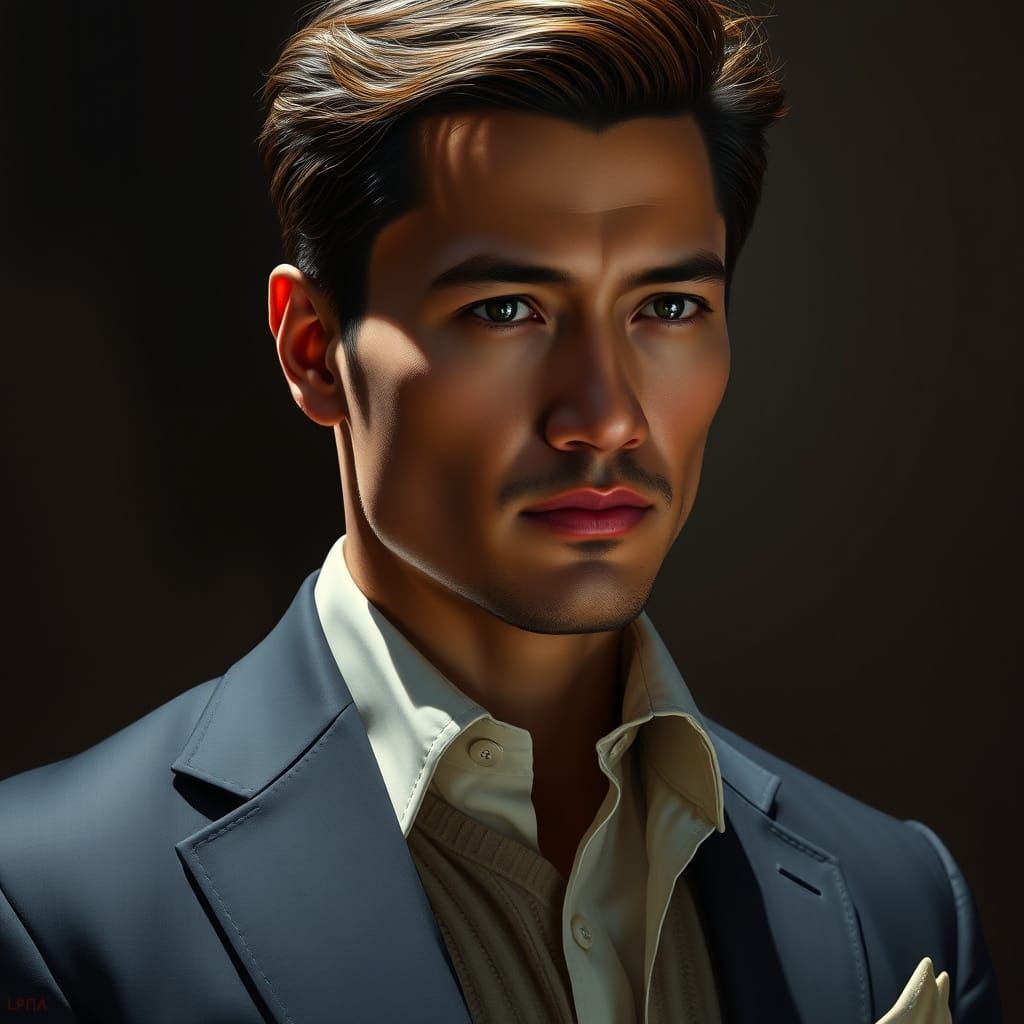 Filipino-Italian CEO Alcey Rinaldi in Photorealistic Digital...