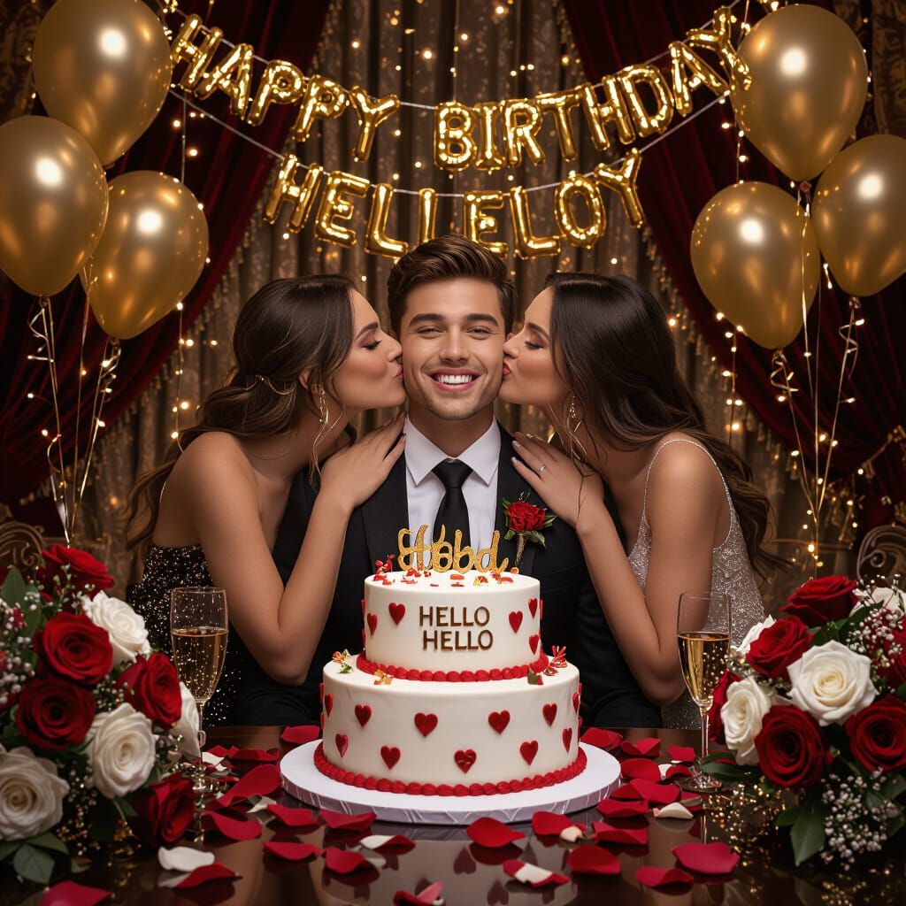 Joyful Birthday Celebration with Elegant Decor
