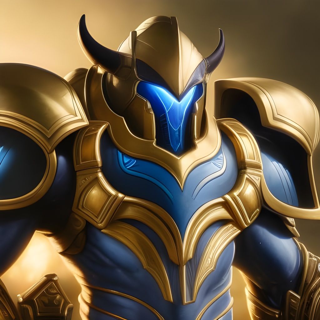 Detailed Portrait of Artanis in Ornate Armor